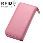 902 Antimagnetic RFID Litchi Texture Women Large Capacity Hand Wallet Purse Phone Bag with Card Slots