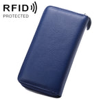 902 Antimagnetic RFID Litchi Texture Women Large Capacity Hand Wallet Purse Phone Bag with Card Slots