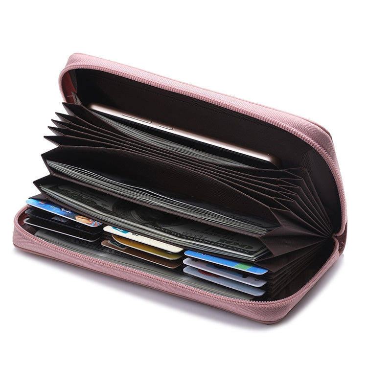 902 Antimagnetic RFID Litchi Texture Women Large Capacity Hand Wallet Purse Phone Bag with Card Slots