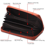 902 Antimagnetic RFID Litchi Texture Women Large Capacity Hand Wallet Purse Phone Bag with Card Slots