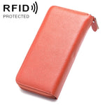 902 Antimagnetic RFID Litchi Texture Women Large Capacity Hand Wallet Purse Phone Bag with Card Slots
