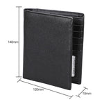 8235 Antimagnetic RFID Multi-function Crazy Horse Texture Leather Wallet Passport Bag