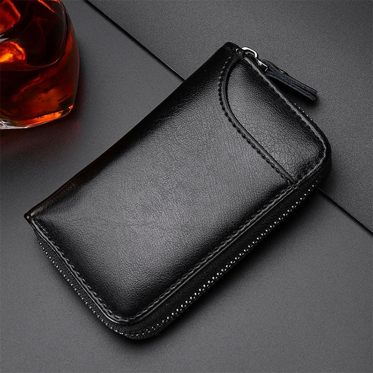 9106 Large-capacity Zipper Leather Keys Holder Bag Multi-function Wallet