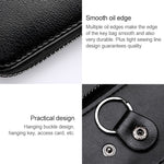 9106 Large-capacity Zipper Leather Keys Holder Bag Multi-function Wallet