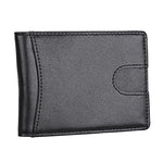 9602 Antimagnetic RFID Mini Crazy Horse Texture Leather Wallet Billfold, 9602