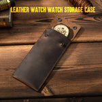 CONTACTS FAMILY CF1110 Universal Crazy Horse Leather Watch Protective Case Storage Bag for Apple Watch