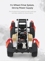 JJR/C Q60 Transporter-1 Full Body 1:16 Mini 2.4GHz RC 6WD Tracked Off-Road Military Truck Car Toy, Q60