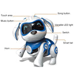 USB Charging Smart Touch Sensing Machine Dog Children Electric Toys, Supports Walking & Gnawing Bones & Lights & Music, Pink, Blue
