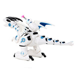 Electric Mechanical Fighting Dinosaur Children Dinosaur Model Toy, Support Walking & Lighting & Sound & Launch Soft Bullet