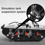 SG-1203 1:12 2.4G Simulation Remote Control EV Tracked Vehicle Tank Off-road Vehicle Model Car Toy