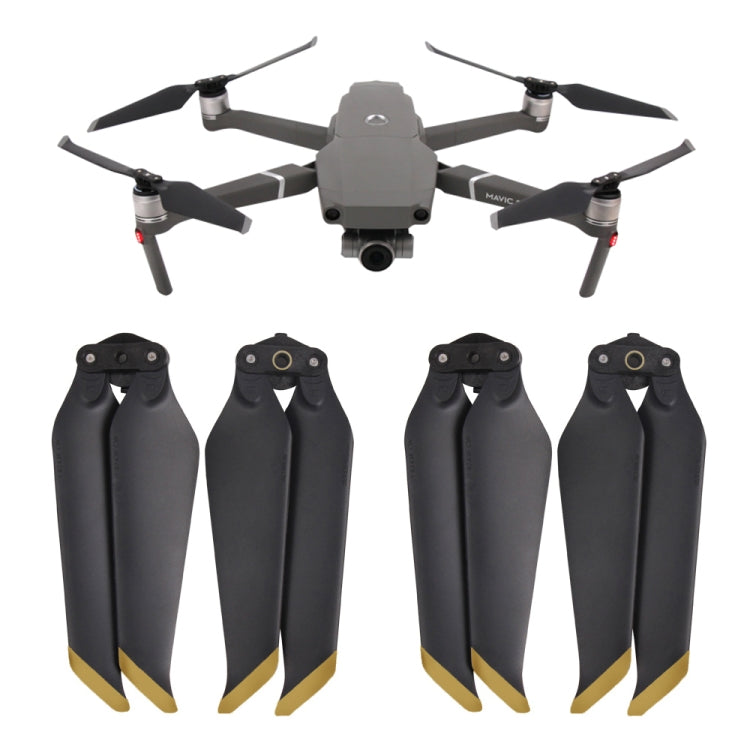 2 Pairs 8743F Low Noise Quick-release Propellers for DJI Mavic 2 Pro / Zoom, For DJI Mavic 2  2 Pairs Gold, For DJI Mavic 2  2 Pairs Silver