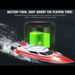 HongXunJie HJ806 2.4Ghz Water Cooling High Speed Racing Boats with Remote Controller, Auto Flip Function, 200m Control Distance