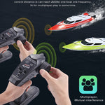 HongXunJie HJ806 2.4Ghz Water Cooling High Speed Racing Boats with Remote Controller, Auto Flip Function, 200m Control Distance