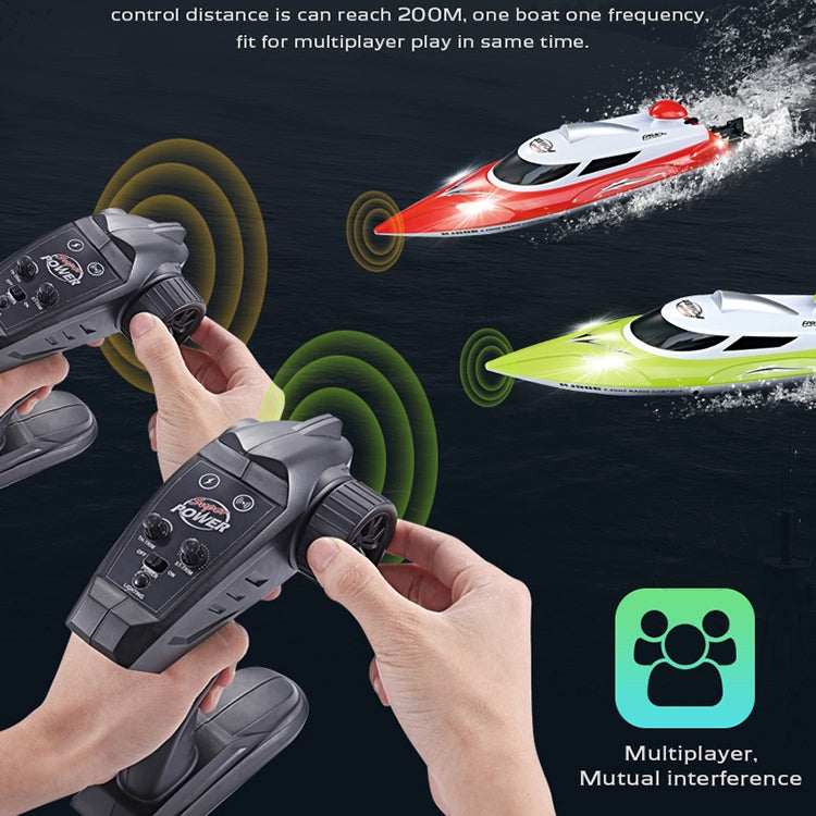HongXunJie HJ806 2.4Ghz Water Cooling High Speed Racing Boats with Remote Controller, Auto Flip Function, 200m Control Distance