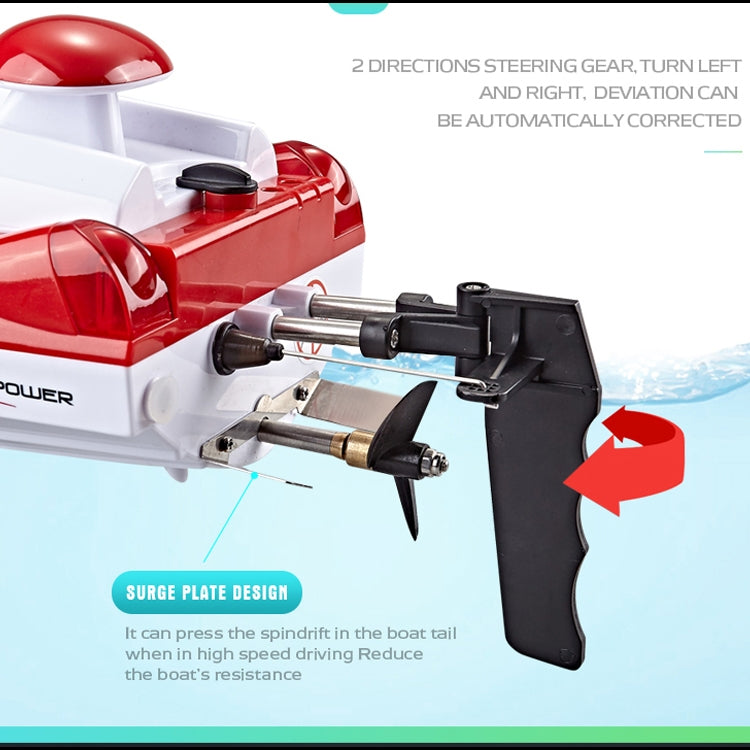 HongXunJie HJ806 2.4Ghz Water Cooling High Speed Racing Boats with Remote Controller, Auto Flip Function, 200m Control Distance