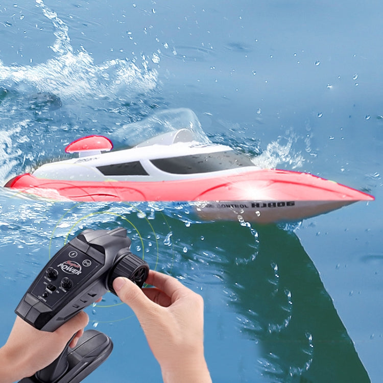 HongXunJie HJ806 2.4Ghz Water Cooling High Speed Racing Boats with Remote Controller, Auto Flip Function, 200m Control Distance