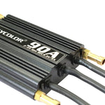 Flycolor Flymoster Series 90A 2-6S Waterproof Electronic Speed Controller for RC Boat, 90A 2-6S