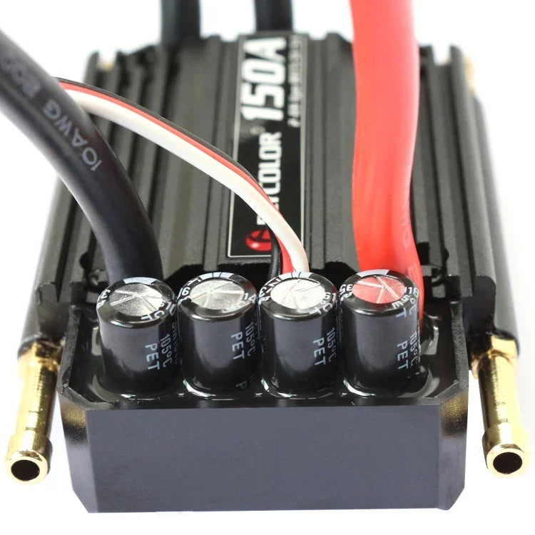 Flycolor Flymoster Series 150A 2-6S Waterproof Electronic Speed Controller for RC Boat, 150A 2-6S