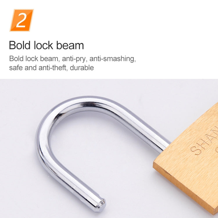Copper Padlock Small Lock, Style: Short Lock Beam, 25mm Open, Short, 25mm Open