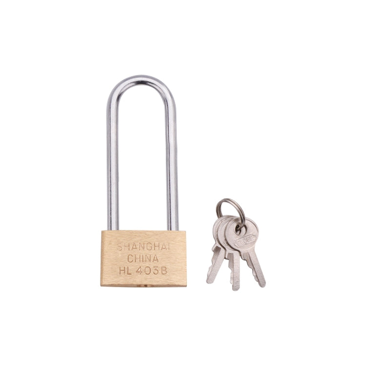 Copper Padlock Small Lock, Style: Long Lock Beam, 30mm Not Open, Long, 30mm Not Open