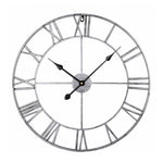 40cm Retro Living Room Iron Round Roman Numeral Mute Decorative Wall Clock, 40cm