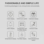 TS-8608 Multifunction Large Screen Clock Household Creative Thermometer Hygrometer, TS-8608