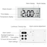Automatic Night Light Electronic Clock Large Screen Adjustable Backlight Alarm Clock