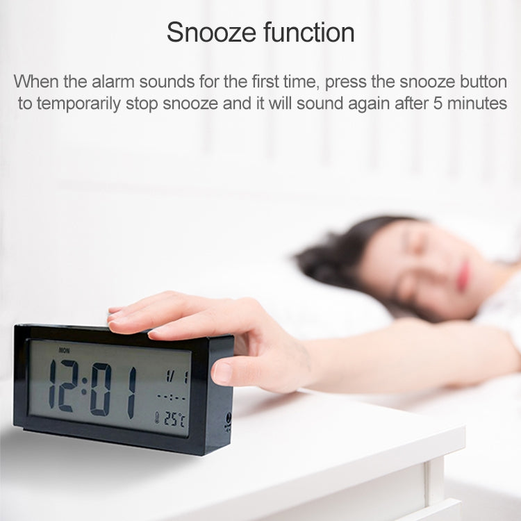 Automatic Night Light Electronic Clock Large Screen Adjustable Backlight Alarm Clock