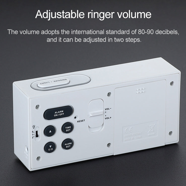 Automatic Night Light Electronic Clock Large Screen Adjustable Backlight Alarm Clock