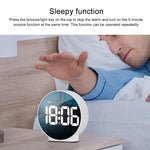 8816 LED Mirror Round Dual-purpose Alarm Clock, 8816(Black), 8816(White)