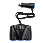 12-24V 3.1A 3 USB Ports & 3 Car Cigarette Lighter Sockets Car Charger, 12-24V 3.1A  With 23 USB