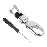 Car Metal Key Holder With Two Rings, Key Holder With Two Rings(Black)