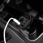 805E Dual USB Charging Bluetooth FM Transmitter MP3 Music Player Car Kit, Support Hands-Free Call  & Read TF Card / U Disk Music, 805E