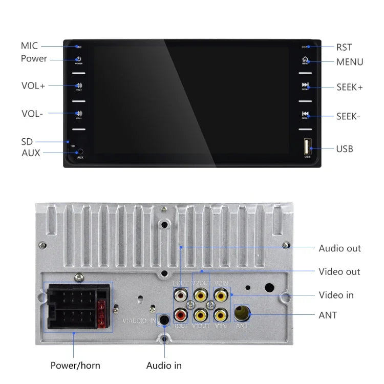 848V 16 7 inch Multi-touch Screen Car GPS Navigator, Support TF Card / USB / AUX / MP5 Player / Android & iPhone Mirror Links, 848V