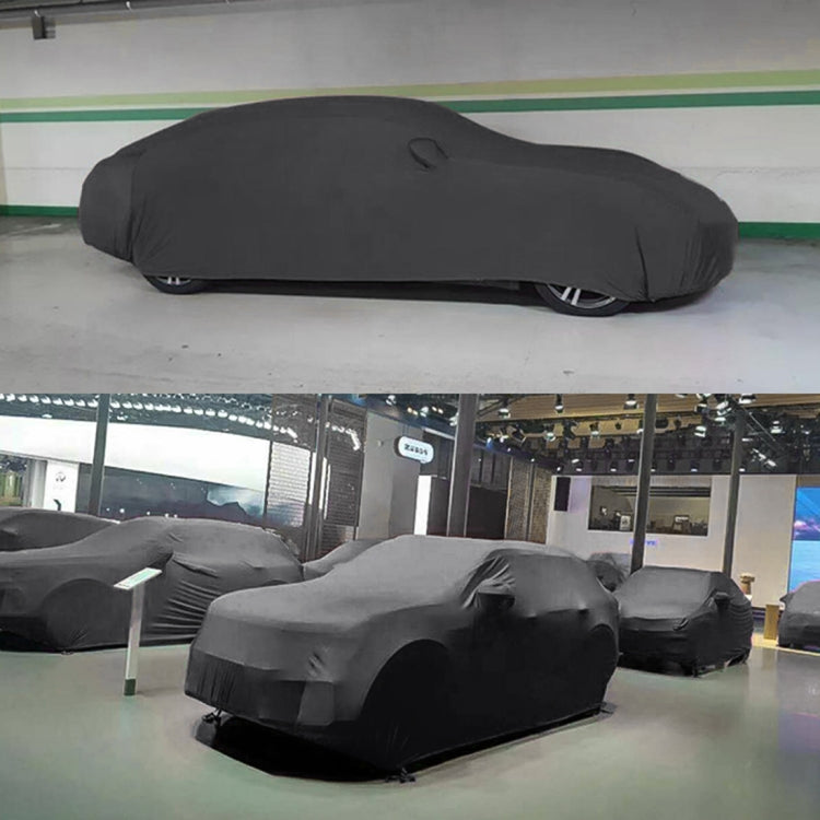 Anti-Dust Anti-UV Heat-insulating Elastic Force Cotton Car Cover for Business Car, Size: 4.8m~5.15m, Size: 4.8m~5.15m