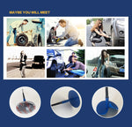 24 PCS 6mm Mushroom Nail-tyre Film Tyre Cold Patch Film Rubber Tire Repair Kit, 6mm