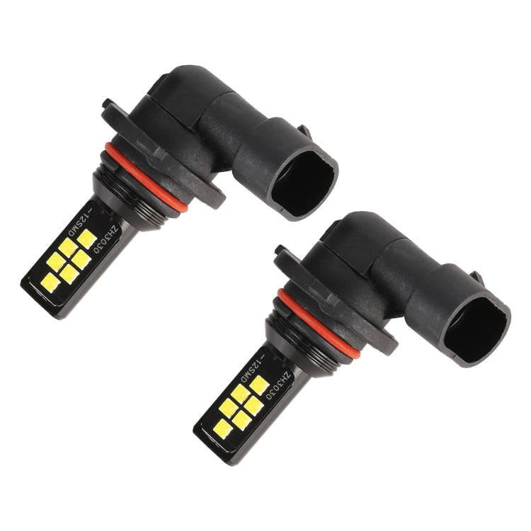 2 ampoules antibrouillard pour voiture 9005 DC9-16V / 3,5W / 6000K / 320LM, 12 LED SMD-ZH3030, à courant constant