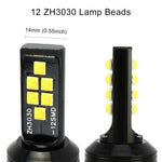 2 ampoules antibrouillard pour voiture 9005 DC9-16V / 3,5W / 6000K / 320LM, 12 LED SMD-ZH3030, à courant constant