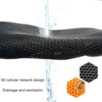 Motorcycle Breathable Sunscreen Double Layer 3D Honeycomb Small Hole Polyester Cushion Mesh, Size: XXL, Length: 92cm; Width: 55cm, Size: XXL