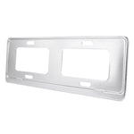 2 PCS Car License Plate Magnesium Alloy Bracket Frame Holder Stand Mount(Silver), Magnesium Alloy Bracket
