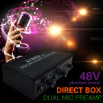 LINEPAUDIO A961 2-Channel Microphone Amplifier Electric Guitar Electric Bass Amplifier, A961