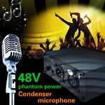 LINEPAUDIO A963 48V Pro Condenser Microphone Phantom Power Source, A963