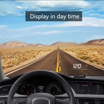 A200 OBD2 3.5 inch Vehicle-mounted Head Up Display Security System, Support Car Speed / Engine Revolving Speed Display / Water Temperature / Voltage, A200