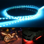 5 PCS 45 LED 3528 SMD Waterproof Flexible Car Strip Light for Car Decoration, DC 12V, Length: 90cm, 90cm+red, 90cm+white, 90cm+yellow, 90cm+pink, 90cm+green, 90cm+ice blue, 90cm+blue