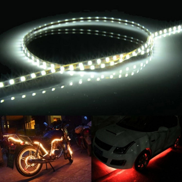 5 PCS 45 LED 3528 SMD Waterproof Flexible Car Strip Light for Car Decoration, DC 12V, Length: 90cm, 90cm+red, 90cm+white, 90cm+yellow, 90cm+pink, 90cm+green, 90cm+ice blue, 90cm+blue