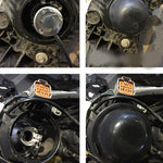2 PCS Universal Car LED Headlight HID Xenon Lamp Silicone Dust Cover Seal Caps LED Headlight Seal Dust Seal Cover Dust Cover, Universal Dust Cover