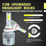 2pcs 9005 18W 1800LM 6000K Waterproof IP68 Car Auto LED Headlight with 2 COB LED Lamps, DC 9-36V, 9005