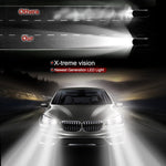 2 PCS C9 9006 18W 1800LM 6000K Waterproof IP68 Car Auto LED Headlight with 2 COB LED Lamps, DC 9-36V, 9006