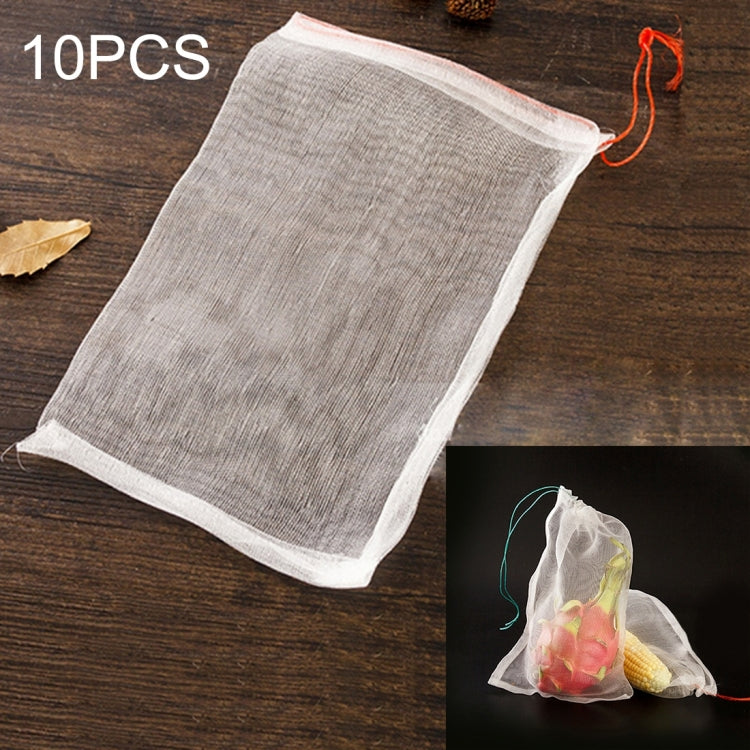 10 PCS Nylon Mesh Bag Garden Seeds Fruits Pest Control Bags Vegetable Vineyard Anti Bird Net Pest Control Net Bag Nylon Mesh Filter Accessories Supplies, Size: 25*15cm, Size: 25*15cm
