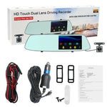 G705 5 inch LCD Touch Screen Rear View Mirror Car Recorder with Separate Camera, 170 Degree Wide Angle Viewing, Support Loop Video / Motion Detection / G-Sensor / TF Card, G705